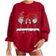 thumbnail image 1 of Sudadera de Navidad para mujer, jersey de manga larga con cuello redondo informal a la moda con gráfico de gran tamaño, Tops, camisa, blusa Pompotops  gfhjh10402, 1 of 5