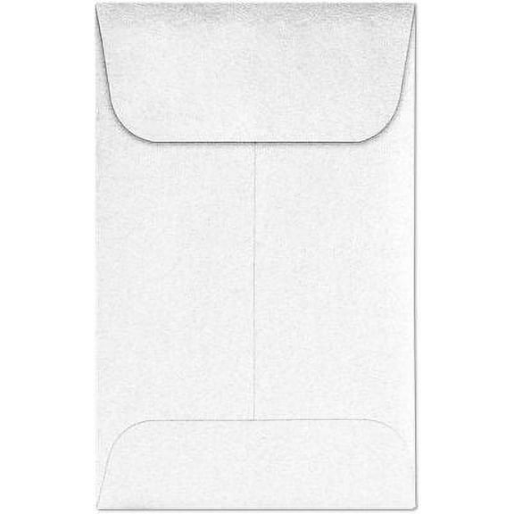 LUX Paper #1 Coin Envelopes, Crystal Metallic, 2.25 x 3.5 inches, 1000/Pack