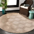 thumbnail image 2 of SAFAVIEH Cottage Laraine Geometric Indoor/Outdoor Area Rug Cream, 4' x 6', 2 of 8