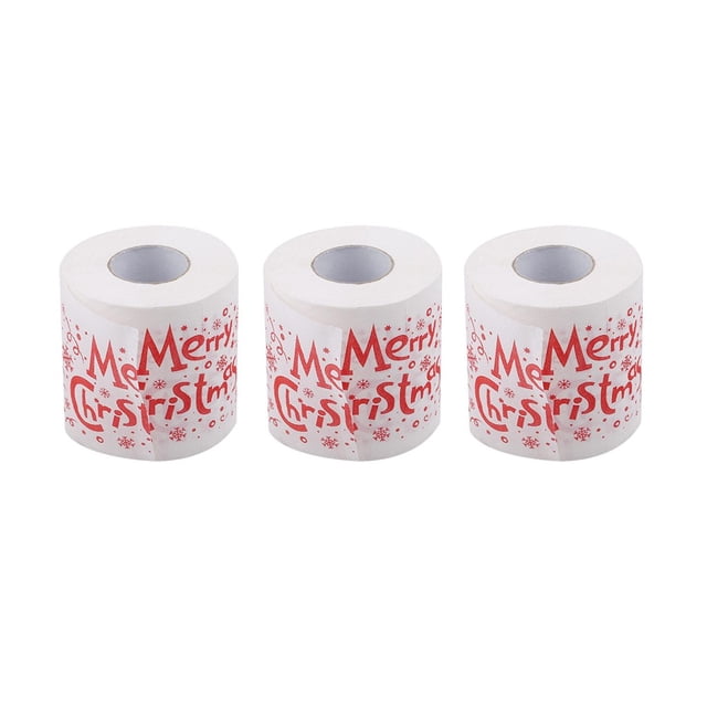 Christmas Pattern Printed Tissue Paper featuring Santa and Tree for Kitchen Dining & Bar Use - Ideal for Holiday Celebrations 6PCS