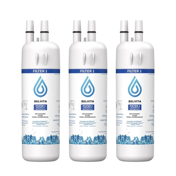 Filtro de agua para refrigerador BELVITA EDR1RXD1, paquete de 3