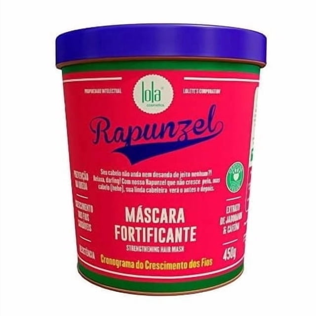Lola de Rio - Raiponce - Masque Capillaire Fortifiant pour la Simulation de la Pousse des Cheveux, Réduit la Perte de Cheveux, Redonne de la Brillance, pour Tous les Types de Cheveux 15,87 Fl Oz