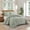 Green, variant on Mason & Craft 3 Piece Beige Gingham Seersucker Comforter Set, Full/Queen