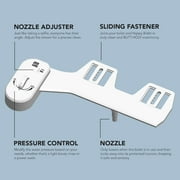 TUSHY Happy Bidet Attachment for toilet, non electric, Adjustable Angle, White