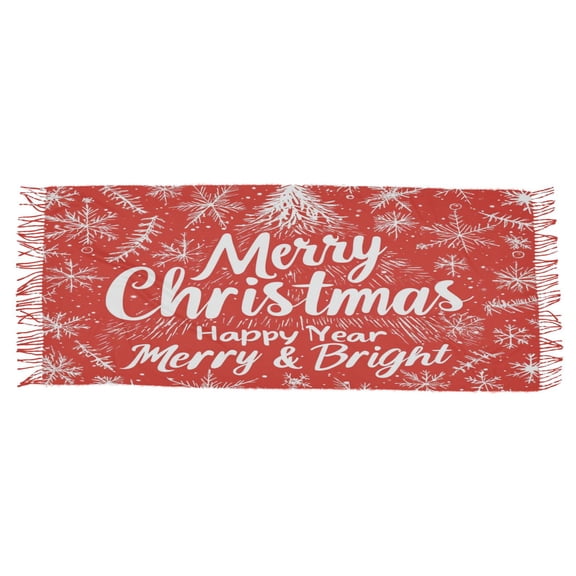 BZSMCE Women Scarf Full Print for Christmas Simple Pattern Soft Warm Long Large Scarves
