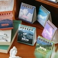 thumbnail image 3 of NEW 2026 Landscape Mini Desk Calendar Coil Calendar Planner Desktop Decoration Supplies Office Stationery Ornament 2026, Calendars 2025 desk Mini Calendar, office 2025 desk coworkers desk Cale, 3 of 9