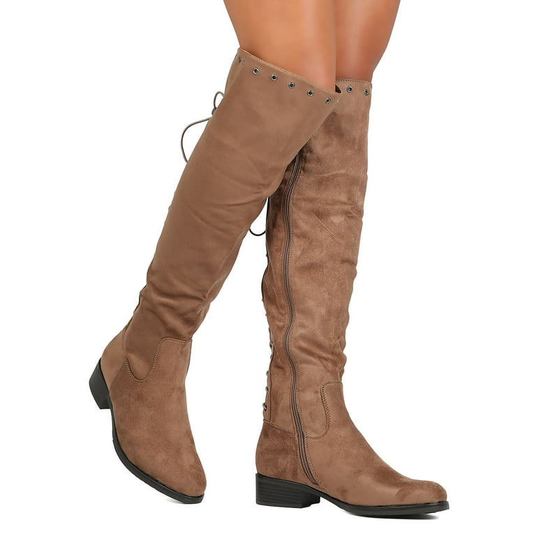 Women's lace up back riding boots store