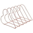 thumbnail image 1 of Golden Iron Art Magazine Rack for Home Storage Strong and Durable Heart Shape 1pc, 1 of 9