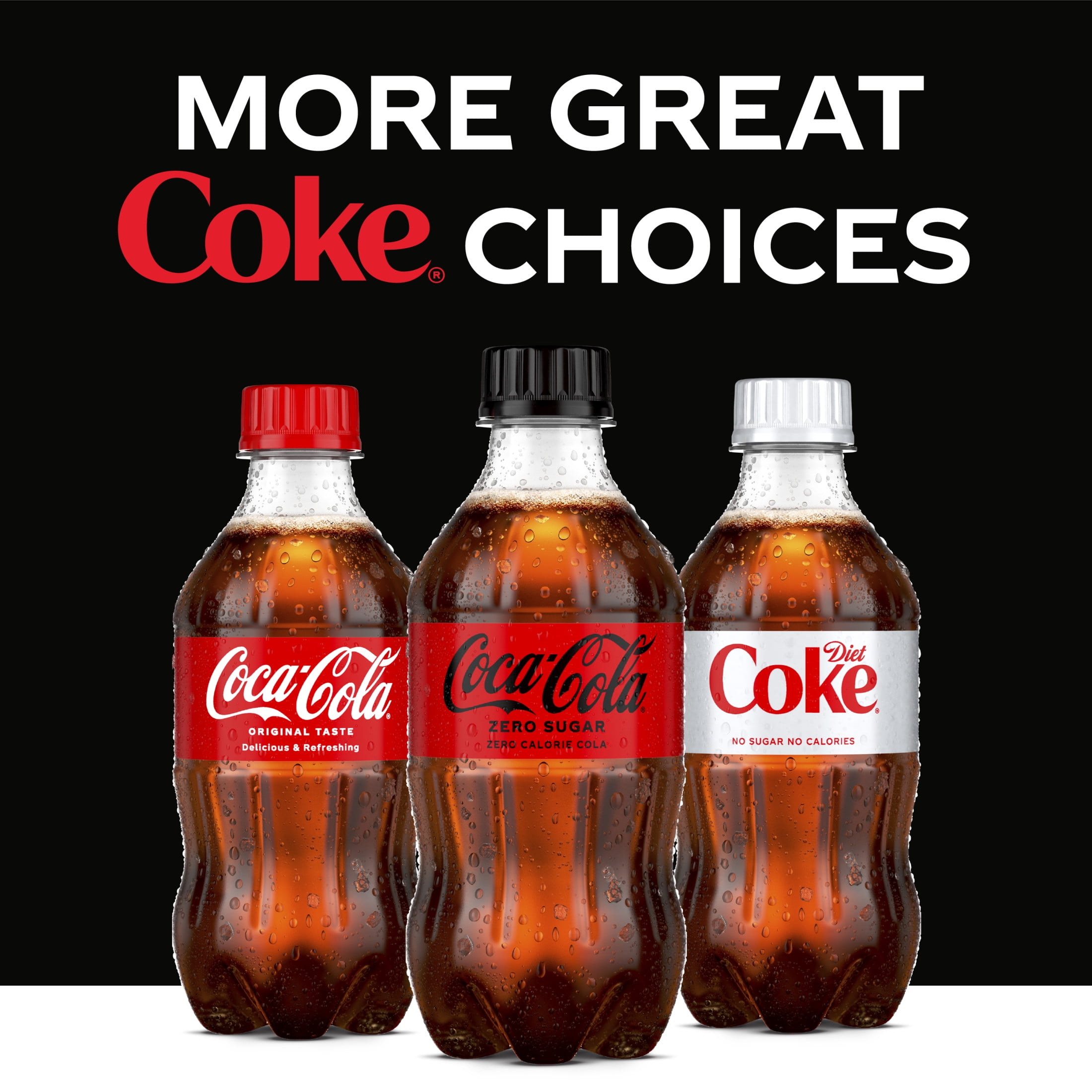 Coca-Cola Zero Sugar Sugar-Free Soda Pop, 12 fl oz Bottles, 8 Cans-Pack Of 3