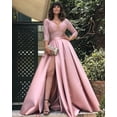 thumbnail image 4 of Women's Dress Lace Sequins Full Swing Sexy Long Skirt Tail Banquet Evening Dress, 4 of 4