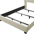 thumbnail image 3 of Crosley Furniture Reston Upholstered Queen Panel Bed in Creme, 3 of 5