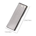 thumbnail image 4 of Metal Windproof Butane Lighter - Compact Sleek Design with Easy Refill (2.9x2x0.3in), 4 of 7
