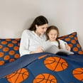 thumbnail image 5 of Homewish Basketball 3 Pieces Queen Comforter Set For Teens,Sport Theme Ultra Soft Bedding Sets,Ball Game Bedding Comforter Set,Luxury Bedroom Decor,Reversible, 5 of 8