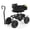 Black, variant on Ktaxon Black Rolling Garden Cart, 360° Swivel Cushioned Seat with Backrest, Steering Handle & Tool Tray for Outdoor Planting