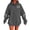 AB1355 Dark Gray, variant on Tisuna Halloween Hoodie For Women Soft Graphic Print Hooded Tops Ladies Long Sleeve Festival Theme Party Fall Hoody Size L