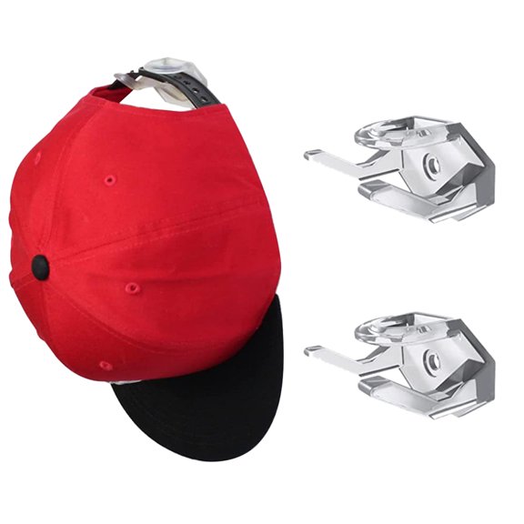 Stylish Hat Storage Solution, 10PCS Adhesive Hat Hooks Baseball Cap Display Shelf Hats Organsier Rack for Wall Door
