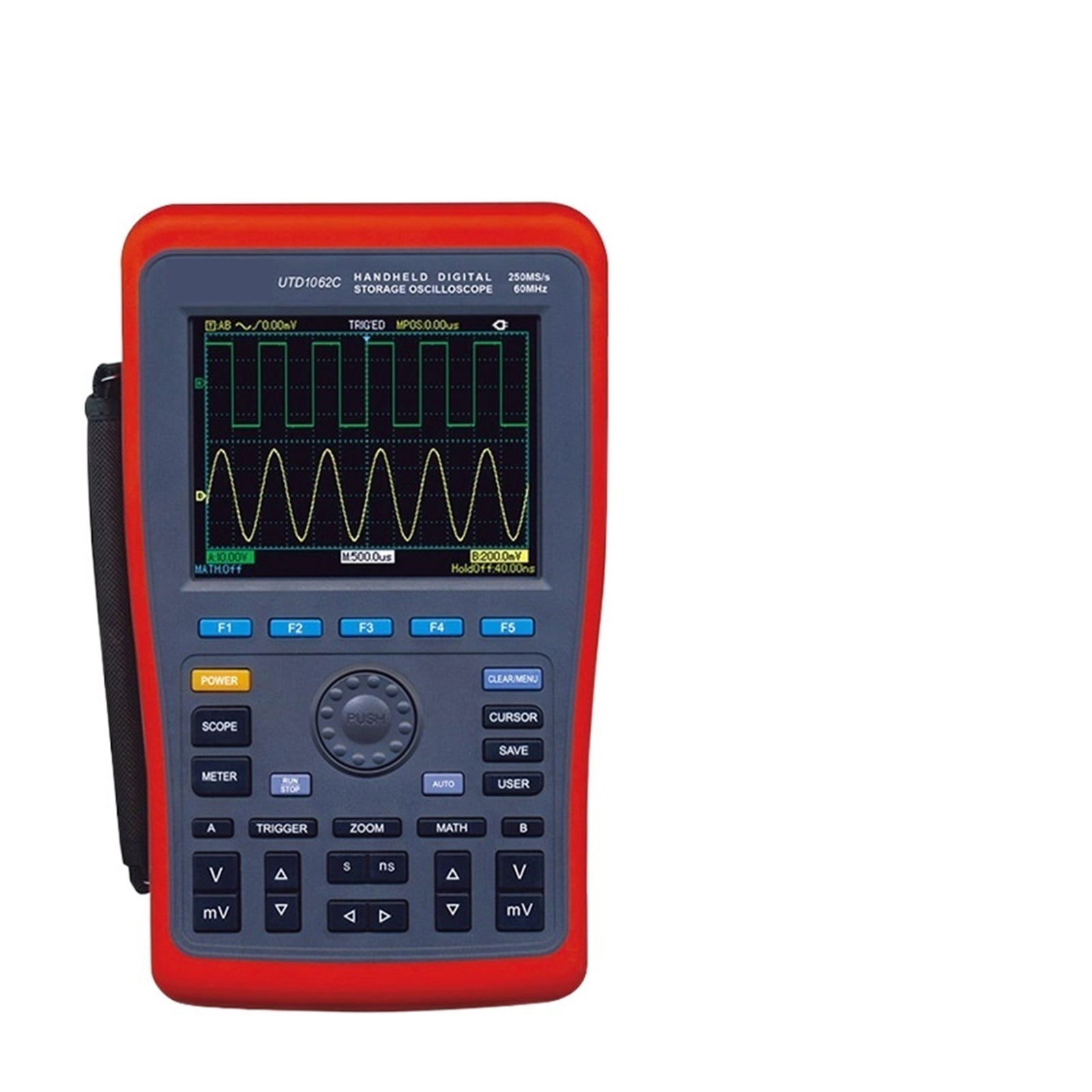 Handheld Storage Oscilloscope +Portable Digital Multimeter + Waveform Generator ,Professional Designed