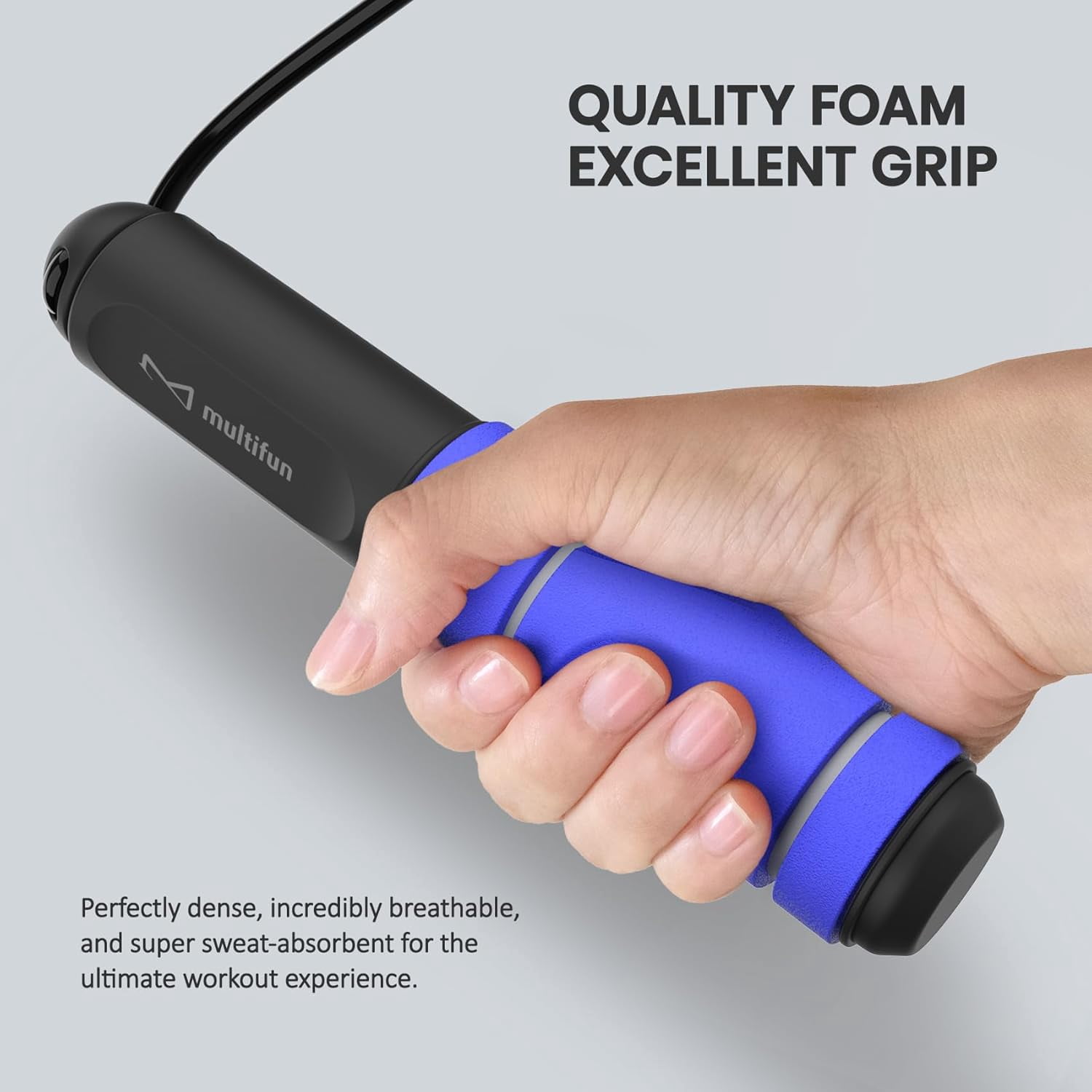 2026 New Smart Counting Jump Rope Adjustable Anti-Slip Fitness Skipping Rope