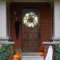 thumbnail image 4 of Tkrady Fall Wreaths for Front Door, Sunflower Autumn Wreath, Pumpkins and Burlap Bows, for Christmas Farmhouse Indoor Outdoor Outside-18", 4 of 6