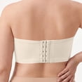 thumbnail image 6 of Women Strapless Bandeau Bra, Solid Color Sleeveless Tube Top, Comfort Daily Inner Wear White-A XXXXL, 6 of 7