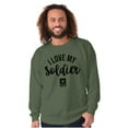 thumbnail image 5 of US Army Star Logo I Love My Soldier Sweatshirt for Men or Women Brisco Brands S, 5 of 6