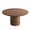 Walnut, variant on UHOMEPRO Round Dining Table, 47" Circle Kitchen Table for 4-6, Farmhouse Dining Room Table with Sturdy Wood Strip Base, Modern Dining Table for Dining Room Living Room, Black(Only Table)