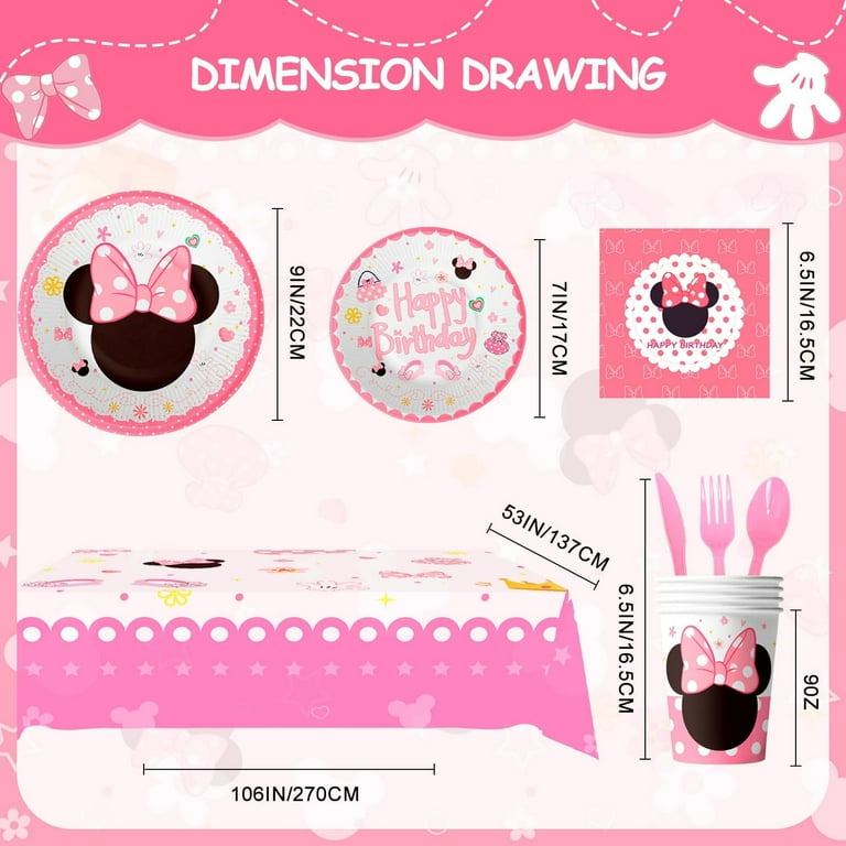 Birthday 1st Girl Plate 22cm Pink Birthday 1st Girl Plate 22cm Pink
