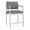 Castillo Metal, variant on Lesro Lenox Steel Polyurethane Hip Waiting Room Guest Chair in Silver/Castillo Quarry Brown