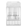 thumbnail image 5 of Modway Gridiron 30" Stainless Steel Bathroom Vanity in White/Silver, 5 of 9
