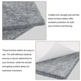 thumbnail image 3 of Uxcell Furniture Slider, 16Pcs 1.2" Square Self Adhesive Felt Furniture Pad, Floor Protector for Hardwood Floor (Gray), 3 of 6
