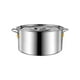 thumbnail image 2 of Olla de acero inoxidable para sopa de guiso, con agarre cómodo y cubo para aceite 3.5L, 2 of 9