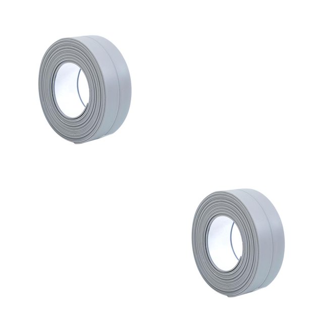 Matsuzay Tira de calafateo para pared, cinta de sellado para bañera, cocina, baño, borde de pared, pegatina de sellado de PVC impermeable Type1 NO1