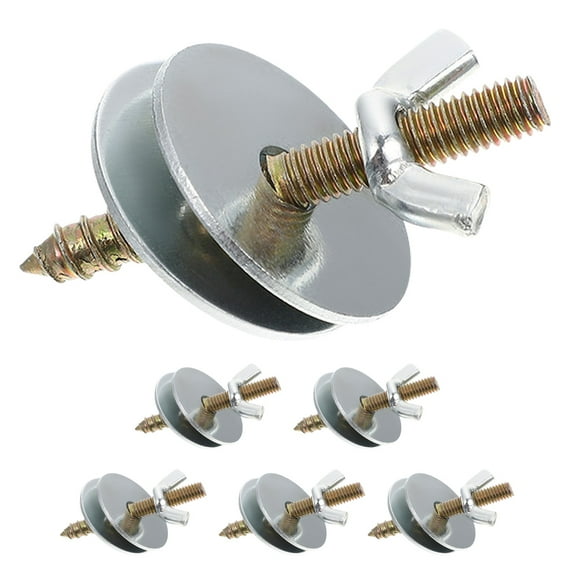 Phlegsive 6pcs Perches Fitting Screws Nut Kits Bird House Screws Feeder Screws with Washers