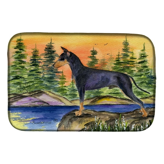 Manchester Terrier Dish Drying Mat