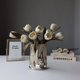 thumbnail image 4 of Nvzi 3 piezas de flores artificiales de tacto real, flores falsas para decoración del hogar, oficina, boda, arreglo de ramo de flores artificiales para decoración (rosa, 22,8 pulgadas de largo), 4 of 5