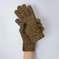 thumbnail image 2 of Clearance! Baberdicy Women Autumn Winter Solid Color Padded Wool Knit Warm Gloves A, 2 of 4