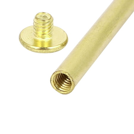 screws 30pcs rivet binding docking plated brass chicago