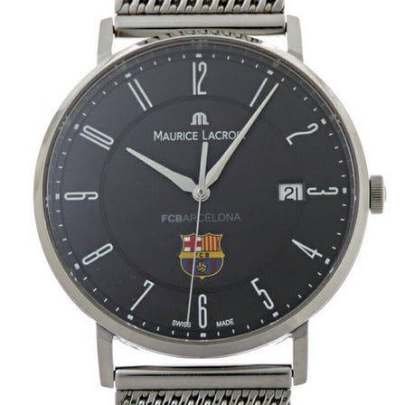 Pre-Owned Maurice Lacroix Eliros Date FC Barcelona Men's Watch EL1087-SS002-320 (Good)