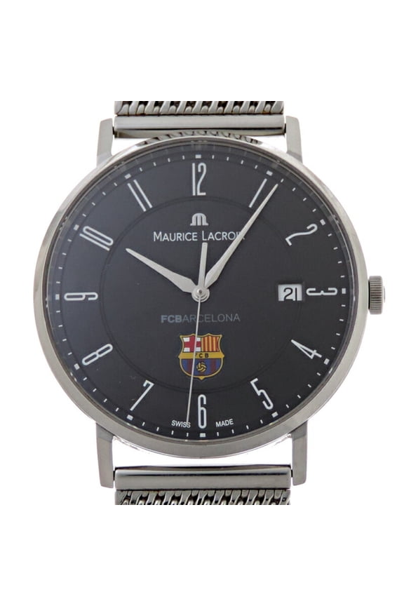 Pre-Owned Maurice Lacroix Eliros Date FC Barcelona Men's Watch EL1087-SS002-320 (Good)