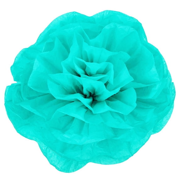 1 Pc, Large Paper Rose Flower Tissue Wall Backdrop/Chairs 50Cm - Turquoise/Green For Weddings, Baby Showers, Bridal Showers, Birthday Parties, Proms