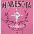 thumbnail image 2 of Cute Minnesota North Star Floral MN Women's Graphic T Shirt Tees Brisco Brands X, 2 of 6