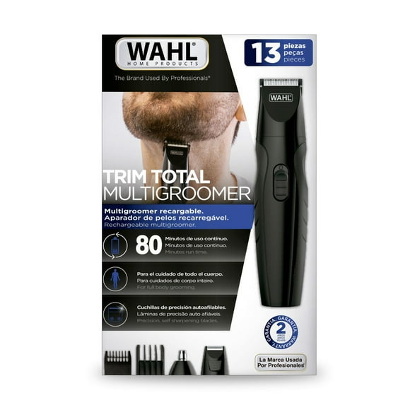 Recortadora recargable Wahl Trim Total kit 13 piezas