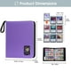 thumbnail image 3 of Carpeta ProCase 900 bolsillos con ventana transparente, color morado, 3 of 7