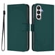 thumbnail image 1 of For Samsung Galaxy S24 FE Case Solid Color Wallet Leather Phone Cover with Strap - Nude, 1 of 5