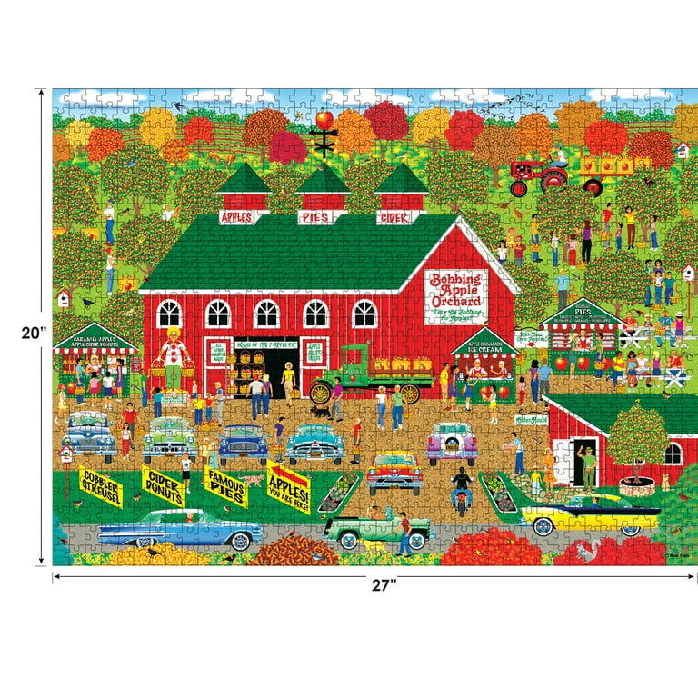 Cra-Z-Art Home Country 1000-Piece Bobbing Apple Orchard Farm