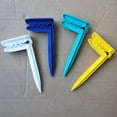 thumbnail image 4 of Dusknt 2Pc Beach Vacation Essentials Plastic Rv Outdoor Clips Windproof Towel Clamps Camping Picnic Mat Fasteners Anchor Stakes, White, 4 of 4