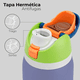 thumbnail image 3 of Termo Botella De Agua 24oz (709 Ml) Tapa Hermética Antifugas Xtellar Morado/verde, 3 of 3