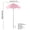 Pink_Hot#3489, variant on Large Garden Parasol with Plant Stake | Outdoor Sun & Rain Protection Umbrella for Potted Plants | Durable Rubberized Cloth & Metal Frame | Spacious Shade Cover | Easy Installation