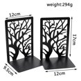 thumbnail image 1 of destyer 1 Pair Book Ends Book Shelf Holder Metal Bookends for Shelves Home Desk Style B, 1 of 9