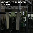 thumbnail image 6 of Weight Lifting Straps with With Cuffed D Ring, Heavy Duty Thyick Comfortable Lifting Straps, Secure Fit, Enhanced Grip, Straps for Weightlifting & Gym Training,Green, 6 of 6